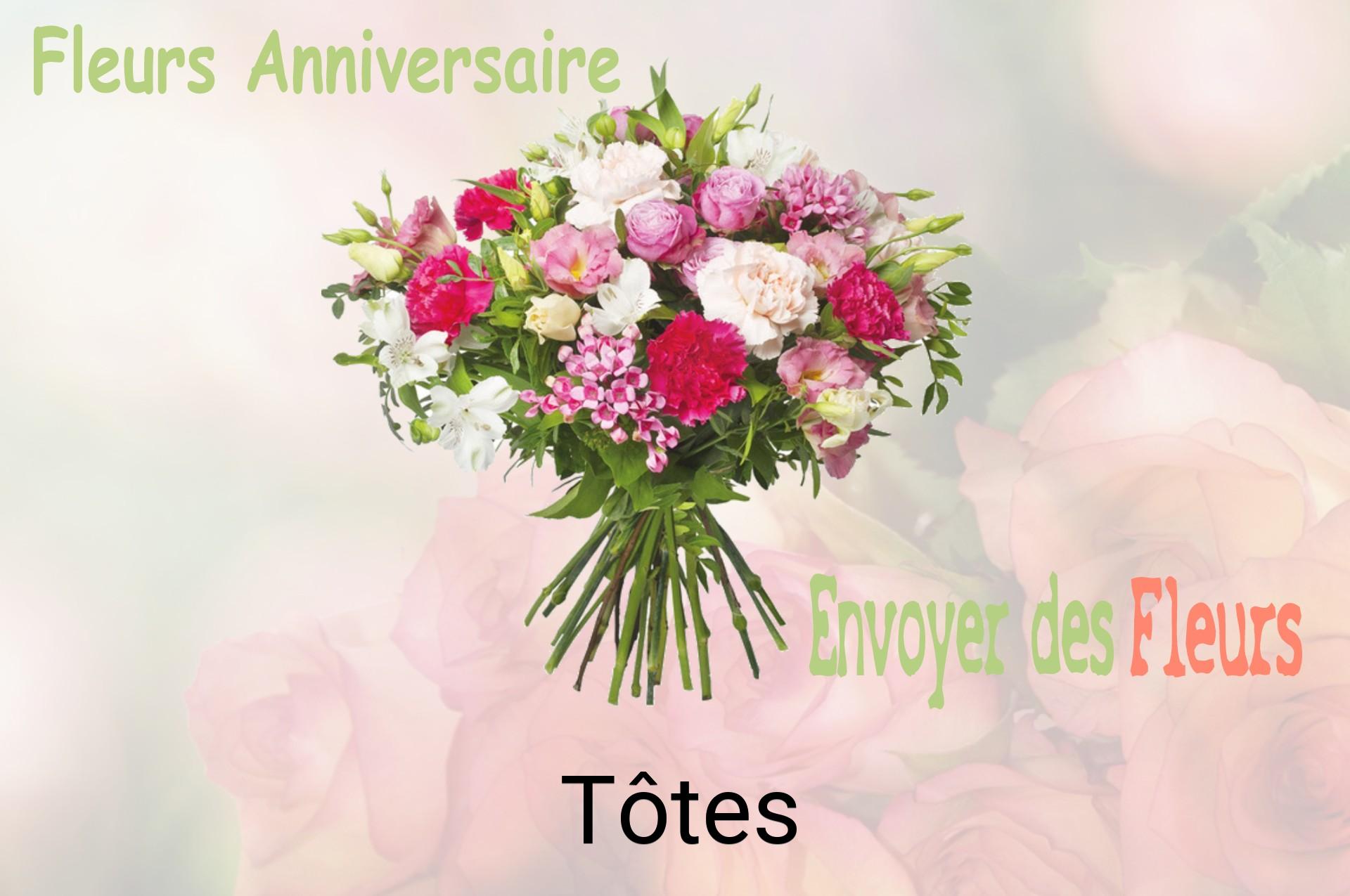 Bouquet de fleurs d’anniversaire livré à Tôtes